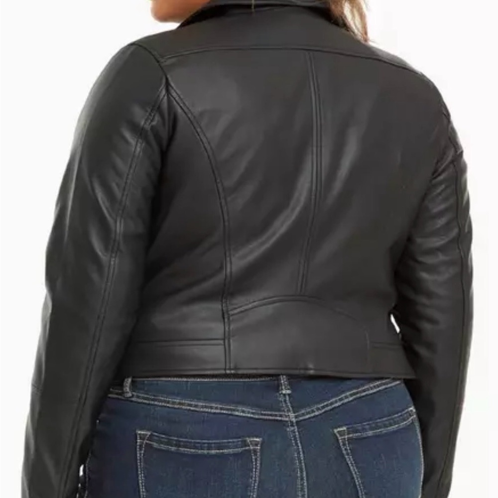 Torrid Black Leather Moto Jacket - Picture 6 of 13